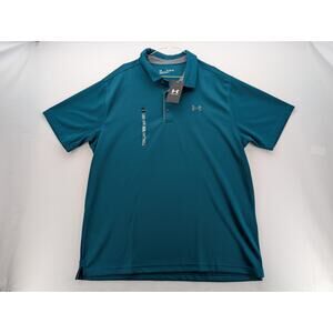 NWT Under Armour Men's UA Tech Polo in Hydro Teal size 2XL